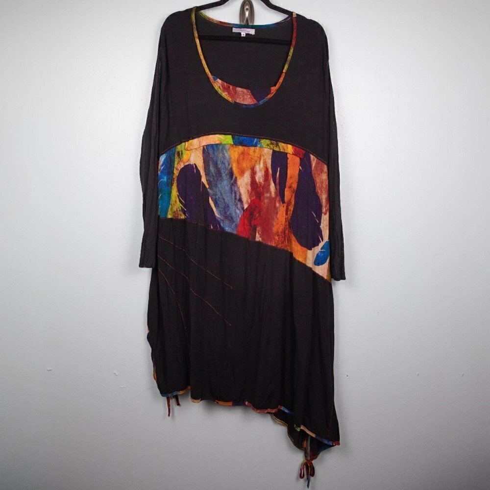 Maille Girls Paris black asymmetrical dress-36